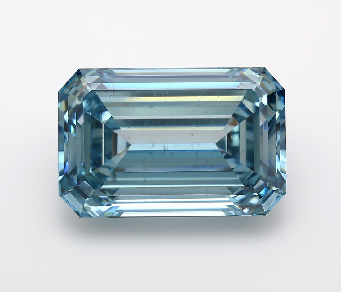Loose Diamond - EMERALD 26.01ct Fancy Vivid Blue VS2 (1 of 1)