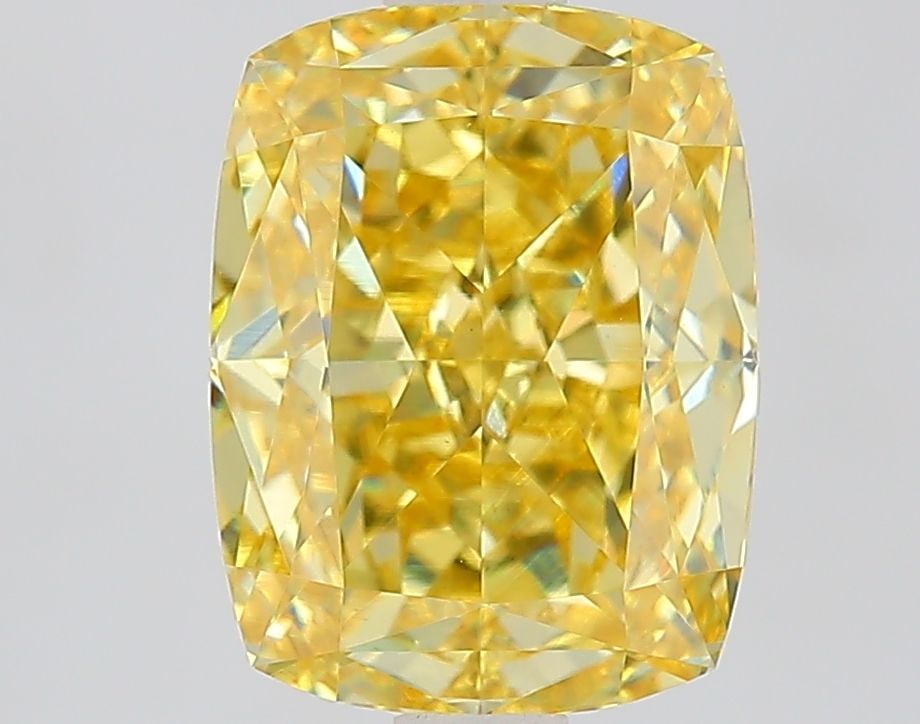 Loose Diamond - CUSHION MODIFIED 2.52ct Fancy Intense Yellow VVS2 (1 of 1)