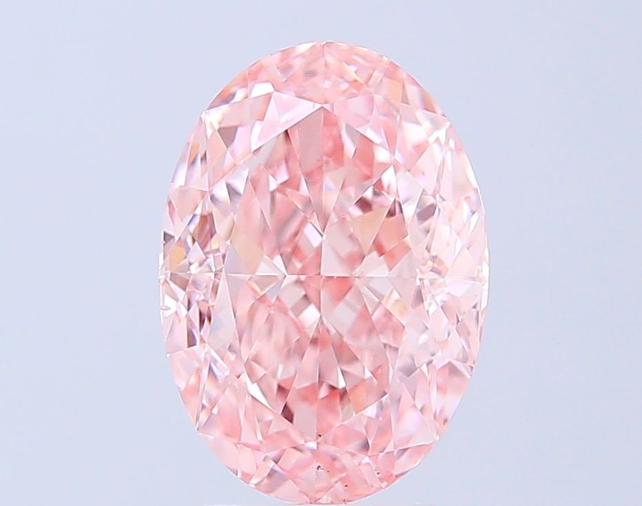 Loose Diamond - OVAL 4.5ct Fancy Vivid Pink VS1: Loose Diamond - OVAL 4.5ct Fancy Vivid Pink VS1 Source: This is a real non-mined Diamond that has been grown in a lab Shape: OVAL Carats: 4.5 Color: Fancy Vivid Pink Certification: IGI Video: