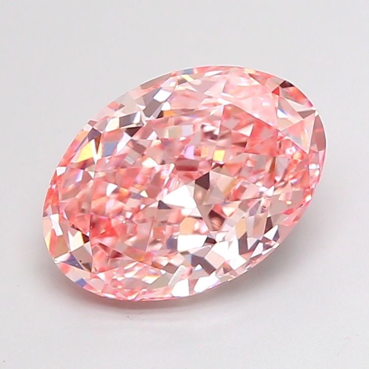 Loose Diamond - OVAL 2.8ct Fancy Vivid Pink VVS2: Loose Diamond - OVAL 2.8ct Fancy Vivid Pink VVS2 Source: This is a real non-mined Diamond that has been grown in a lab Shape: OVAL Carats: 2.8 Color: Fancy Vivid Pink Certification: IGI Video: