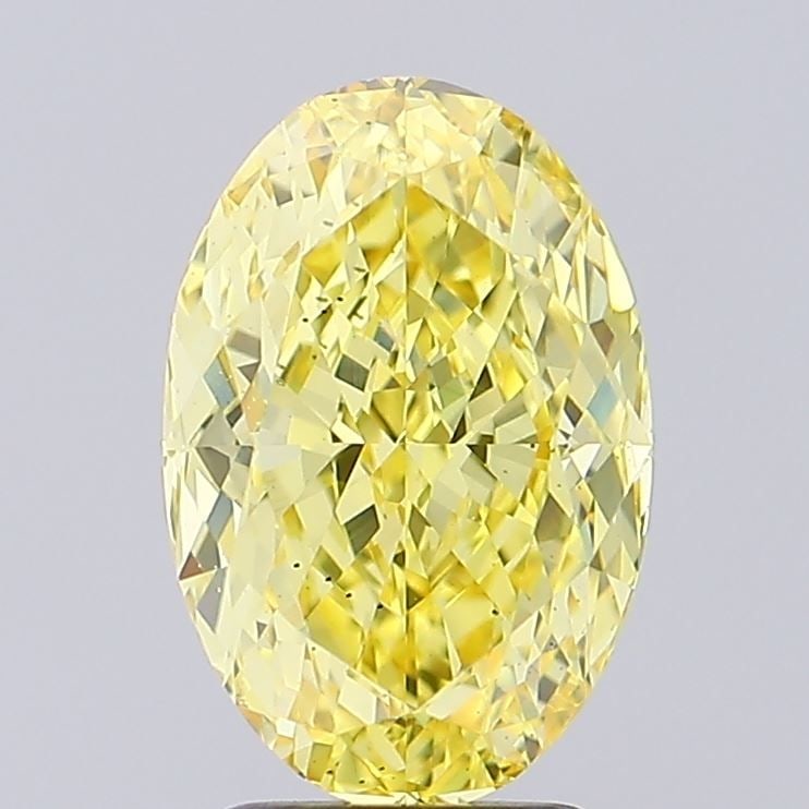 Loose Diamond - OVAL 3.02ct Fancy Intense Yellow VS2: Loose Diamond - OVAL 3.02ct Fancy Intense Yellow VS2 Source: This is a real non-mined Diamond that has been grown in a lab Shape: OVAL Carats: 3.02 Color: Fancy Intense Yellow Certification: IGI Video