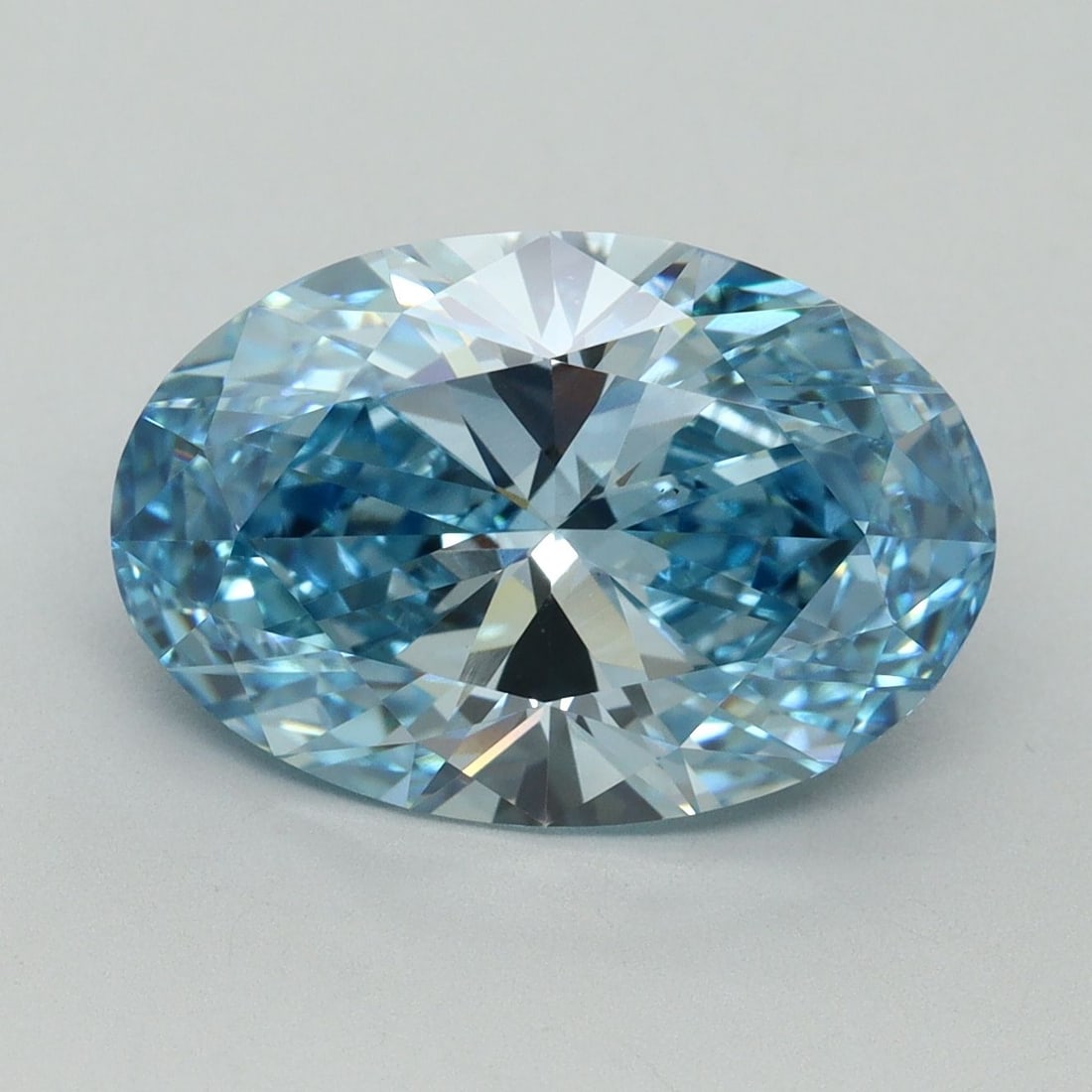 Loose Diamond - OVAL 5.06ct Fancy Vivid Blue VS1: Loose Diamond - OVAL 5.06ct Fancy Vivid Blue VS1 Source: This is a real non-mined Diamond that has been grown in a lab Shape: OVAL Carats: 5.06 Color: Fancy Vivid Blue Certification: IGI Video:
