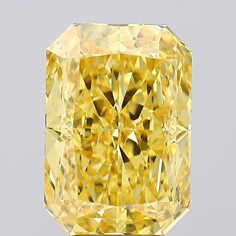 Loose Diamond - RADIANT 5.23ct Fancy Vivid Yellow VS1: Loose Diamond - RADIANT 5.23ct Fancy Vivid Yellow VS1 Source: This is a real non-mined Diamond that has been grown in a lab Shape: RADIANT Carats: 5.23 Color: Fancy Vivid Yellow Certification: IGI Vid