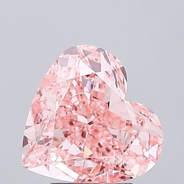 Loose Diamond - HEART 3.2ct Fancy Vivid Pink VS1: Loose Diamond - HEART 3.2ct Fancy Vivid Pink VS1 Source: This is a real non-mined Diamond that has been grown in a lab Shape: HEART Carats: 3.2 Color: Fancy Vivid Pink Certification: IGI Video: