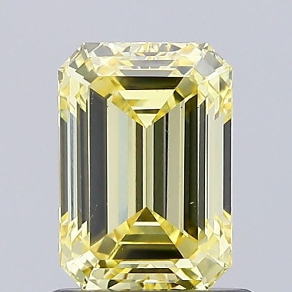 Loose Diamond - EMERALD 1.02ct Fancy Yellow VS1: Loose Diamond - EMERALD 1.02ct Fancy Yellow VS1 Source: This is a real non-mined Diamond that has been grown in a lab Shape: EMERALD Carats: 1.02 Color: Fancy Yellow Certification: IGI Video: