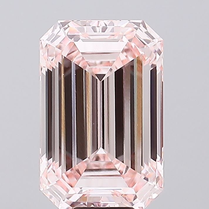 Loose Diamond - EMERALD 15.02ct Fancy Pink VVS2: Loose Diamond - EMERALD 15.02ct Fancy Pink VVS2 Source: This is a real non-mined Diamond that has been grown in a lab Shape: EMERALD Carats: 15.02 Color: Fancy Pink Certification: IGI Video: