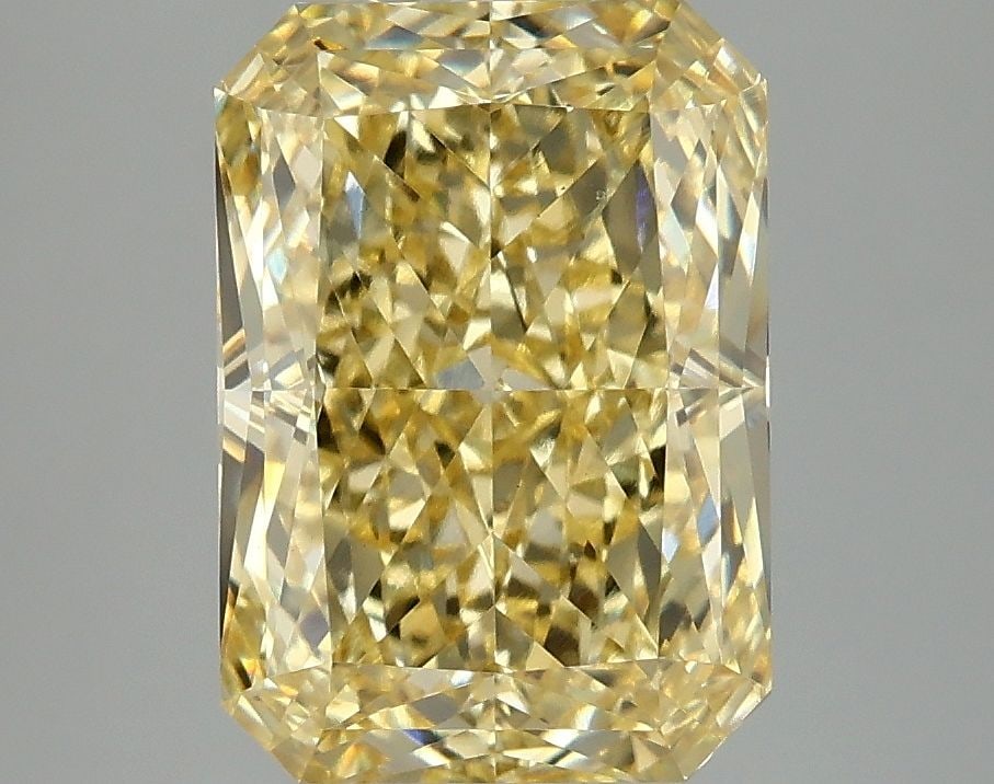Loose Diamond - RADIANT 4.02ct Fancy Vivid Yellow VS1: Loose Diamond - RADIANT 4.02ct Fancy Vivid Yellow VS1 Source: This is a real non-mined Diamond that has been grown in a lab Shape: RADIANT Carats: 4.02 Color: Fancy Vivid Yellow Certification: IGI Vid