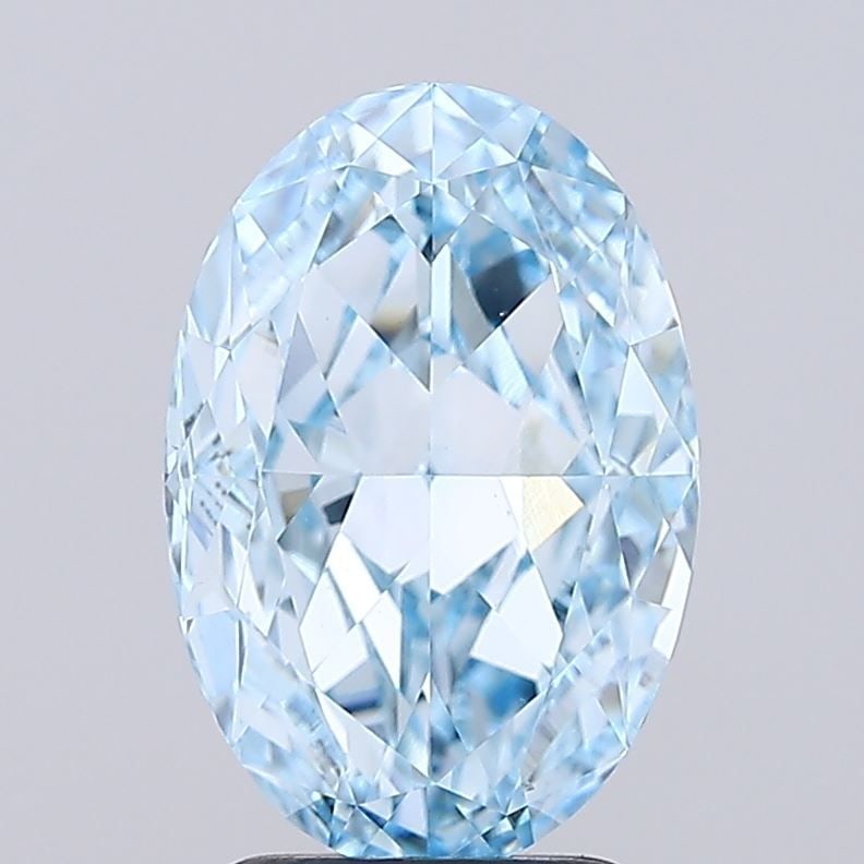 Loose Diamond - OVAL 3.0ct Fancy Vivid Blue VS1: Loose Diamond - OVAL 3.0ct Fancy Vivid Blue VS1 Source: This is a real non-mined Diamond that has been grown in a lab Shape: OVAL Carats: 3.0 Color: Fancy Vivid Blue Certification: IGI Video: