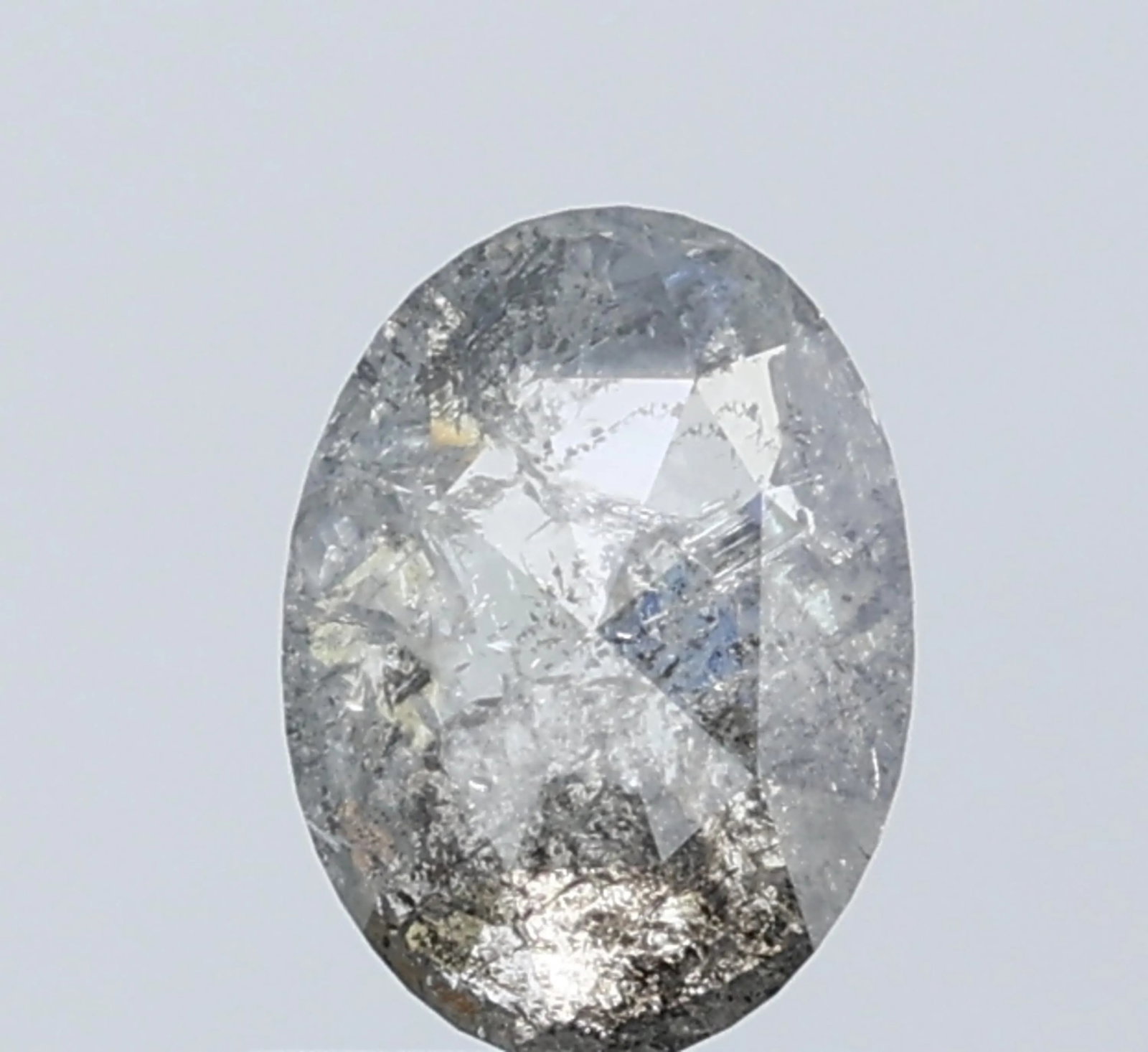 Loose Diamond - OVAL 1.07ct Salt and Pepper I3: Loose Diamond - OVAL 1.07ct Salt and Pepper I3 Source: Natural Shape: OVAL Carats: 1.07 Color: Salt and Pepper Certification: NONE Video: