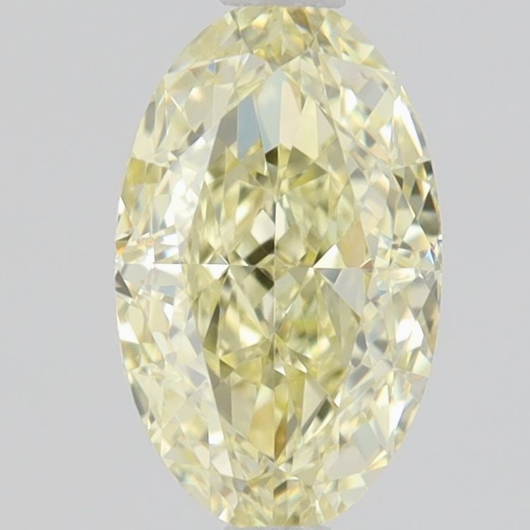 Loose Diamond - OVAL 0.57ct Fancy Light Yellow VVS1: Loose Diamond - OVAL 0.57ct Fancy Light Yellow VVS1 Source: Natural Shape: OVAL Carats: 0.57 Color: Fancy Light Yellow Certification: GIA Video: