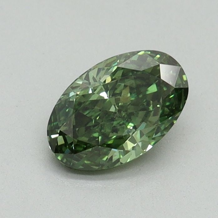 Loose Diamond - OVAL 0.59ct Fancy Vivid Green VS1: Loose Diamond - OVAL 0.59ct Fancy Vivid Green VS1 Source: This is a real non-mined Diamond that has been grown in a lab Shape: OVAL Carats: 0.59 Color: Fancy Vivid Green Certification: IGI Video: