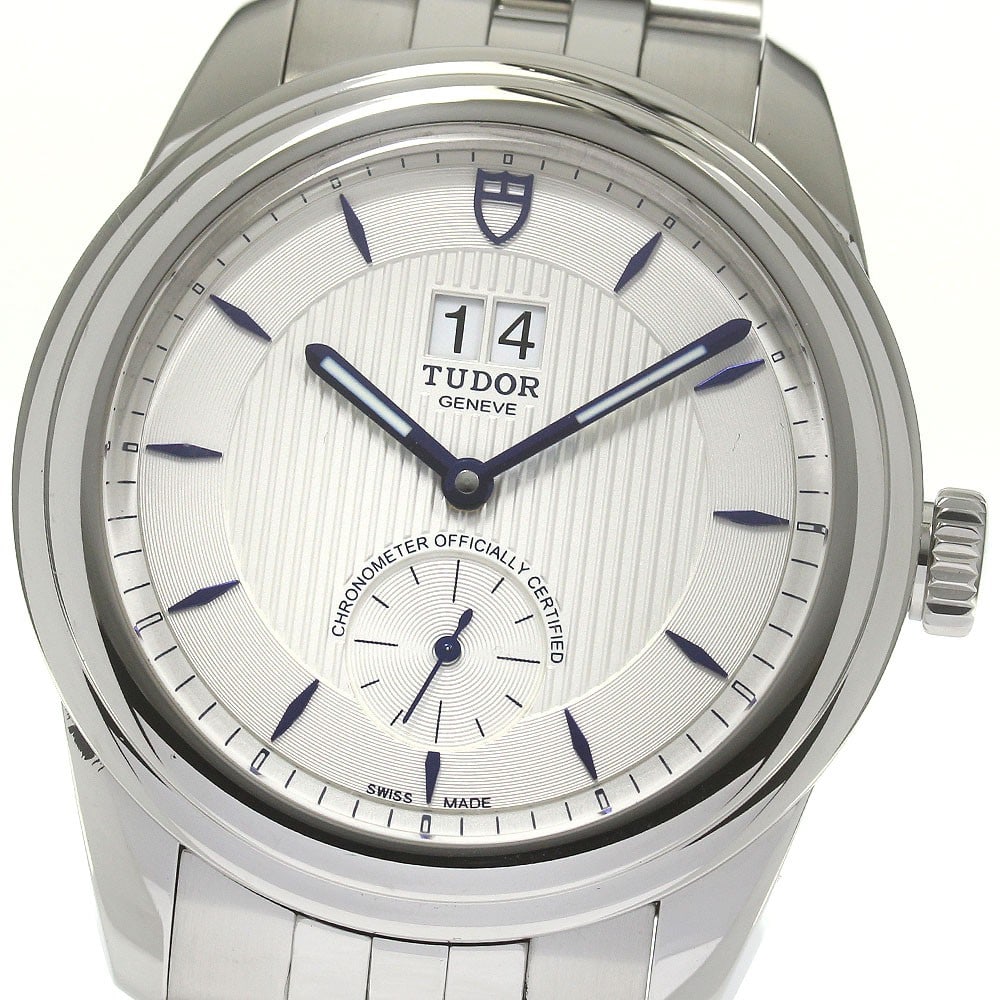 TUDOR Glamour 57100 automatic mens stainless steel wristwatch (1 of 6)