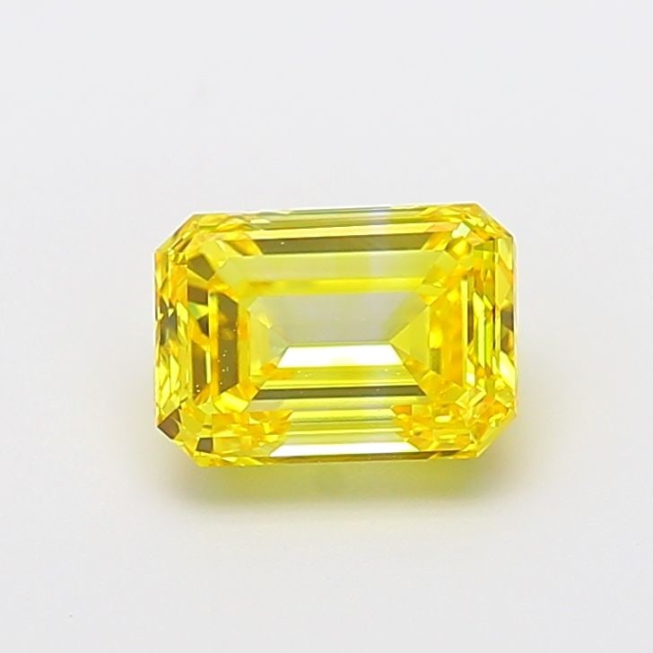 Loose Diamond - EMERALD 2.07ct Fancy Vivid Yellow VS1: Loose Diamond - EMERALD 2.07ct Fancy Vivid Yellow VS1 Source: This is a real non-mined Diamond that has been grown in a lab Shape: EMERALD Carats: 2.07 Color: Fancy Vivid Yellow Certification: NONE Th
