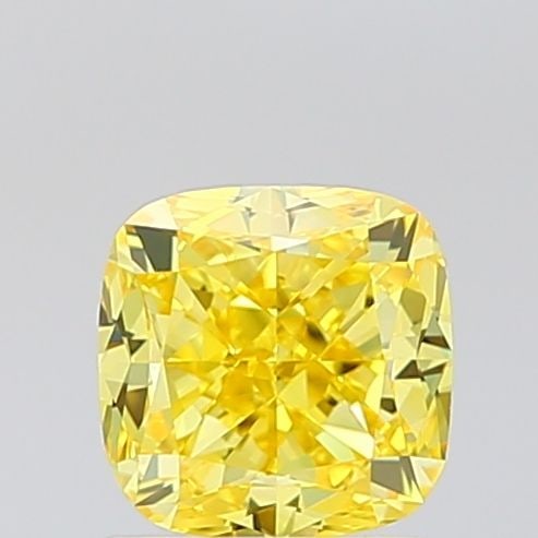 Loose Diamond - CUSHION MODIFIED 1.2ct Fancy Vivid Yellow VS1: Loose Diamond - CUSHION MODIFIED 1.2ct Fancy Vivid Yellow VS1 Source: This is a real non-mined Diamond that has been grown in a lab Shape: CUSHION MODIFIED Carats: 1.2 Color: Fancy Vivid Yellow Certif