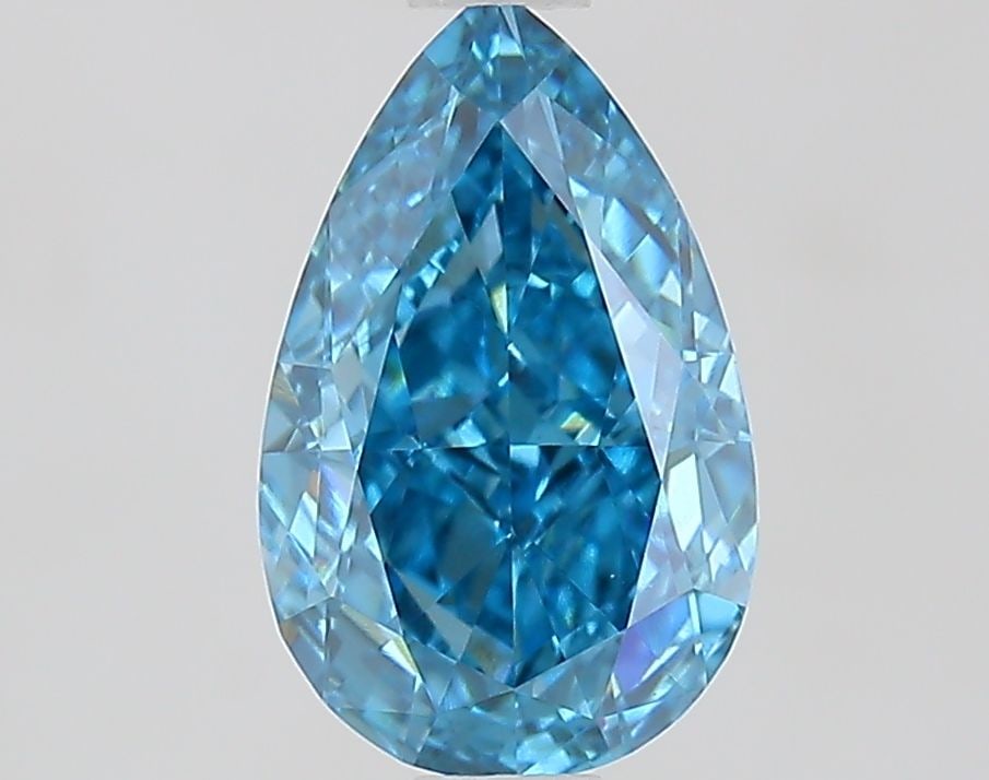 Loose Diamond - PEAR 1.59ct Fancy Vivid Blue VVS2: Loose Diamond - PEAR 1.59ct Fancy Vivid Blue VVS2 Source: This is a real non-mined Diamond that has been grown in a lab Shape: PEAR Carats: 1.59 Color: Fancy Vivid Blue Certification: IGI Video: