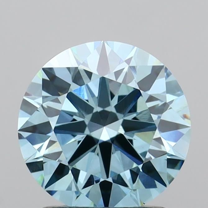 Ideal Loose Diamond - ROUND 1.5ct Fancy Vivid Blue VVS2: Ideal Loose Diamond - ROUND 1.5ct Fancy Vivid Blue VVS2 Source: This is a real non-mined Diamond that has been grown in a lab Shape: ROUND Carats: 1.5 Color: Fancy Vivid Blue Certification: IGI Video: