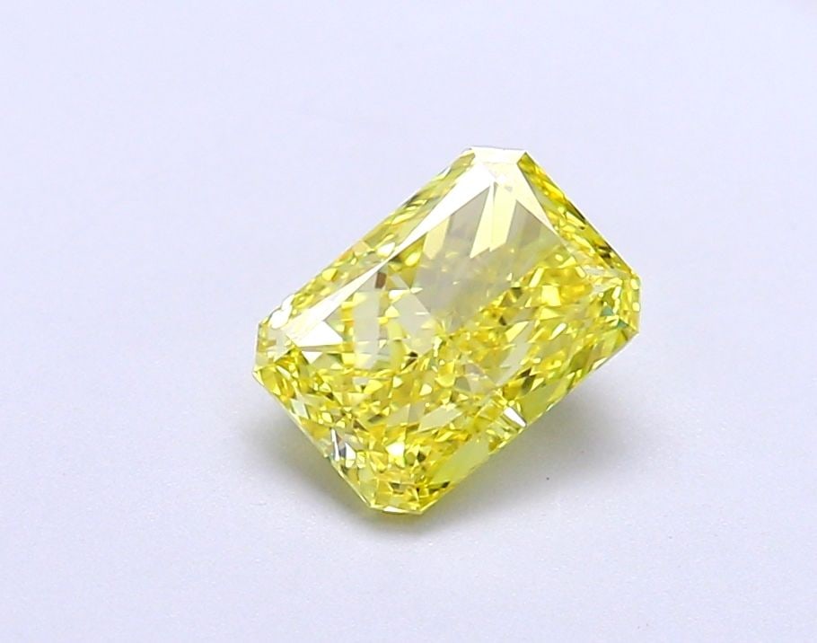 Loose Diamond - RADIANT 1.03ct Fancy Vivid Yellow VS1: Loose Diamond - RADIANT 1.03ct Fancy Vivid Yellow VS1 Source: This is a real non-mined Diamond that has been grown in a lab Shape: RADIANT Carats: 1.03 Color: Fancy Vivid Yellow Certification: IGI Vid