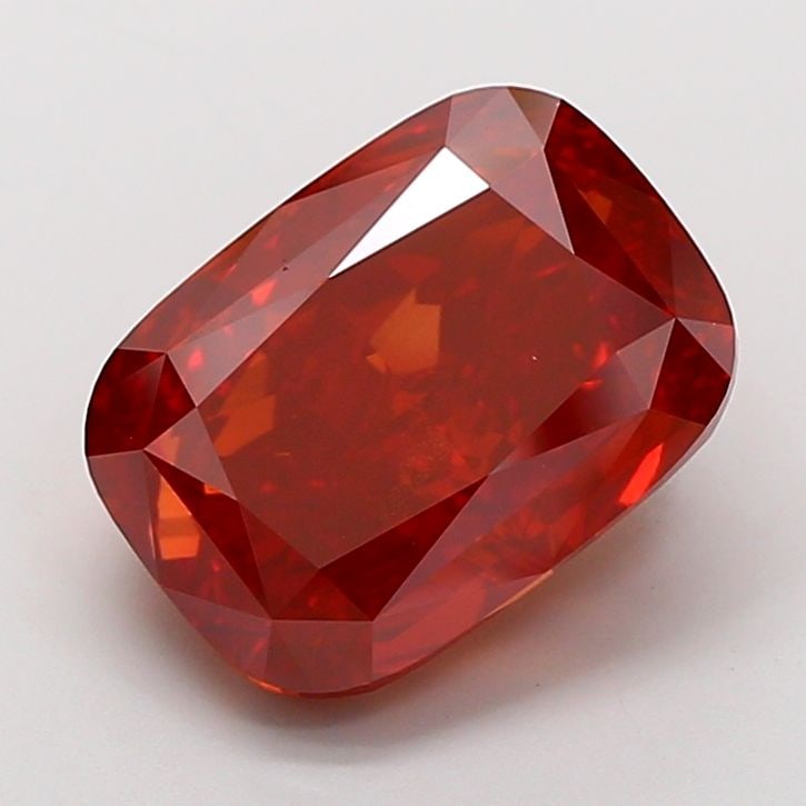 Loose Diamond - CUSHION MODIFIED 11.02ct Fancy Vivid Red VS2: Loose Diamond - CUSHION MODIFIED 11.02ct Fancy Vivid Red VS2 Source: This is a real non-mined Diamond that has been grown in a lab Shape: CUSHION MODIFIED Carats: 11.02 Color: Fancy Vivid Red Certific