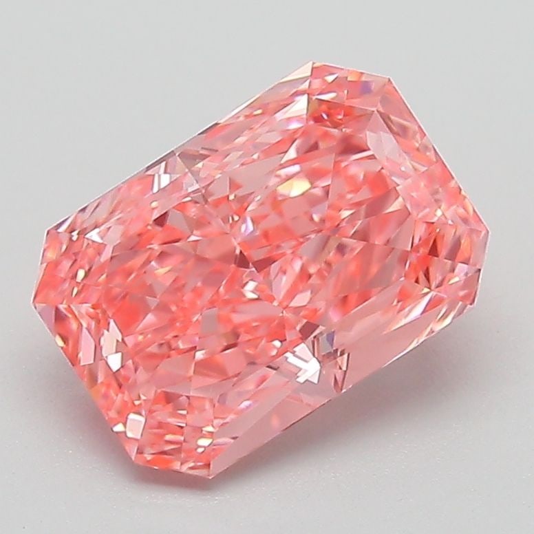Loose Diamond - RADIANT 1.96ct Fancy Vivid Pink VVS2: Loose Diamond - RADIANT 1.96ct Fancy Vivid Pink VVS2 Source: This is a real non-mined Diamond that has been grown in a lab Shape: RADIANT Carats: 1.96 Color: Fancy Vivid Pink Certification: IGI The Di