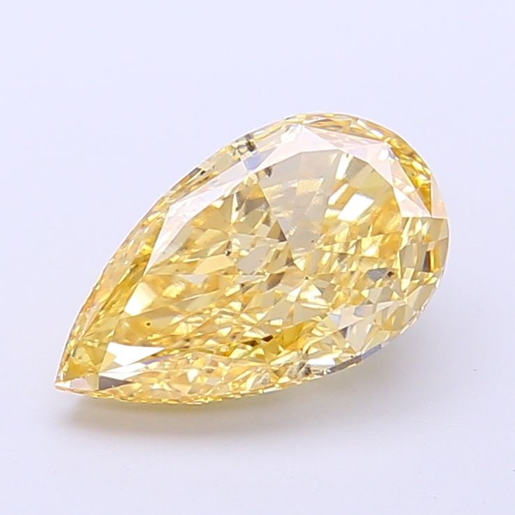 Loose Diamond - PEAR 2.01ct Fancy Vivid Yellow SI1: Loose Diamond - PEAR 2.01ct Fancy Vivid Yellow SI1 Source: This is a real non-mined Diamond that has been grown in a lab Shape: PEAR Carats: 2.01 Color: Fancy Vivid Yellow Certification: NONE Video: