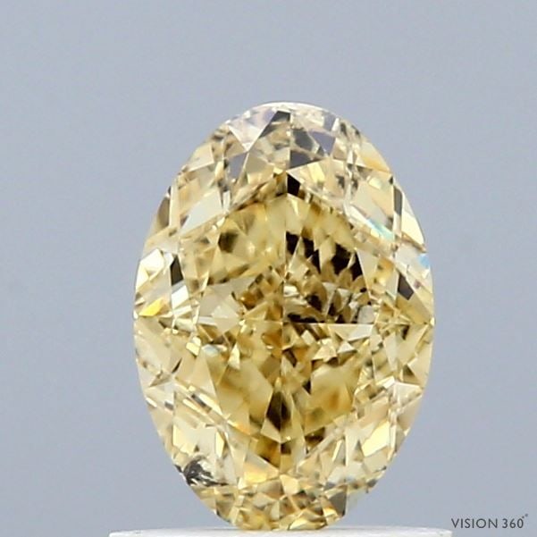 Loose Diamond - OVAL 1.09ct Fancy Intense Yellow SI2: Loose Diamond - OVAL 1.09ct Fancy Intense Yellow SI2 Source: This is a real non-mined Diamond that has been grown in a lab Shape: OVAL Carats: 1.09 Color: Fancy Intense Yellow Certification: IGI