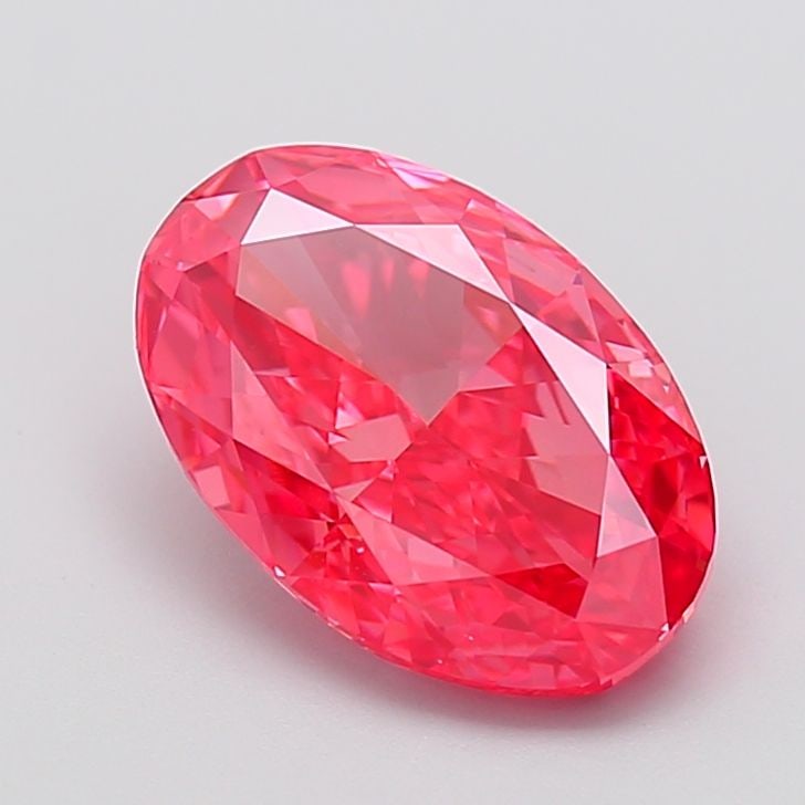 Loose Diamond - OVAL 4.04ct Fancy Vivid Pink VVS2: Loose Diamond - OVAL 4.04ct Fancy Vivid Pink VVS2 Source: This is a real non-mined Diamond that has been grown in a lab Shape: OVAL Carats: 4.04 Color: Fancy Vivid Pink Certification: IGI Video: