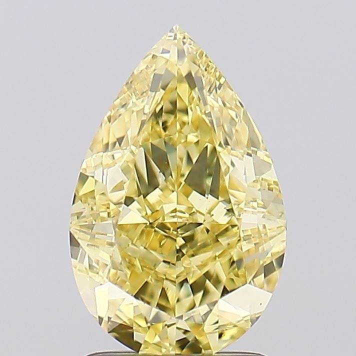 Loose Diamond - PEAR 2.0ct Fancy Intense Yellow VS1: Loose Diamond - PEAR 2.0ct Fancy Intense Yellow VS1 Source: This is a real non-mined Diamond that has been grown in a lab Shape: PEAR Carats: 2.0 Color: Fancy Intense Yellow Certification: IGI Video: