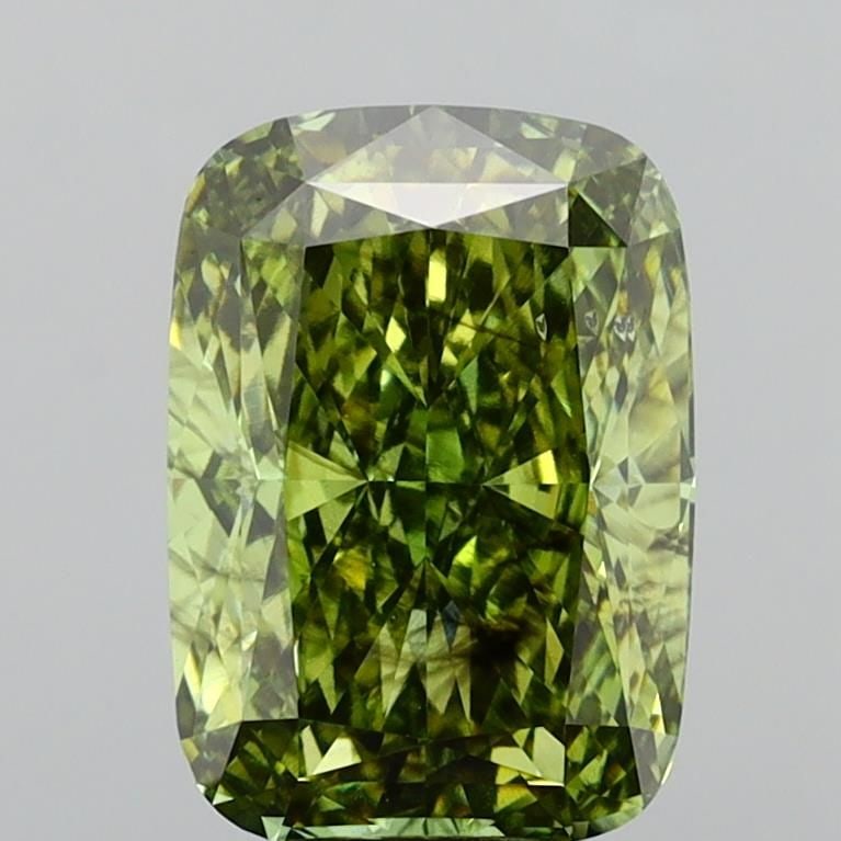 Loose Diamond - CUSHION MODIFIED 6.03ct Fancy Vivid Green SI2 (1 of 1)