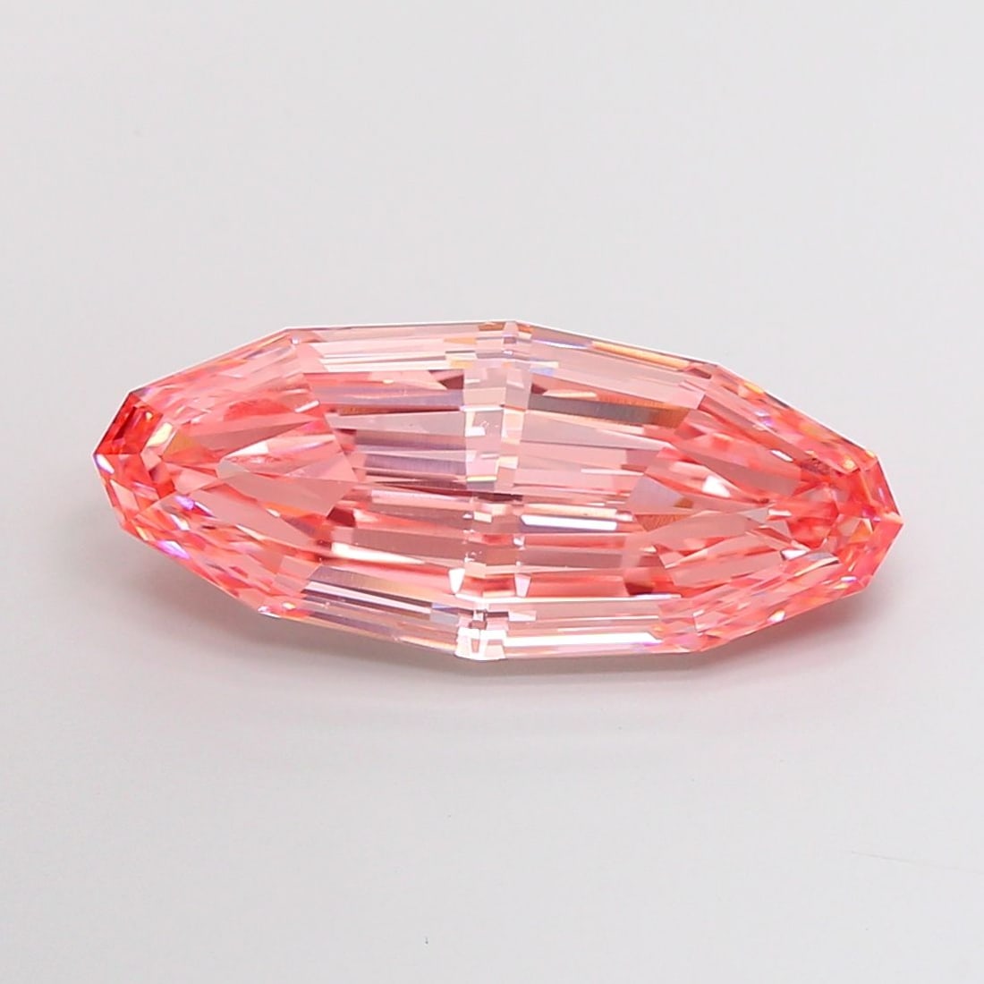 Loose Diamond - OTHER 10.58ct Fancy Vivid Pink VVS2: Loose Diamond - OTHER 10.58ct Fancy Vivid Pink VVS2 Source: This is a real non-mined Diamond that has been grown in a lab Shape: OTHER Carats: 10.58 Color: Fancy Vivid Pink Certification: IGI Video: