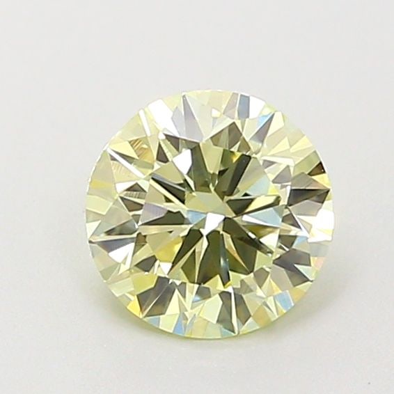 Ideal Loose Diamond - ROUND 0.54ct Fancy Light Yellow VS1: Ideal Loose Diamond - ROUND 0.54ct Fancy Light Yellow VS1 Source: This is a real non-mined Diamond that has been grown in a lab Shape: ROUND Carats: 0.54 Color: Fancy Light Yellow Certification: IGI V