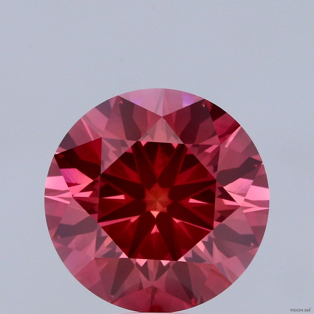 Loose Diamond - ROUND 9.51ct Fancy Vivid Pink VS1: Loose Diamond - ROUND 9.51ct Fancy Vivid Pink VS1 Source: This is a real non-mined Diamond that has been grown in a lab Shape: ROUND Carats: 9.51 Color: Fancy Vivid Pink Certification: IGI The