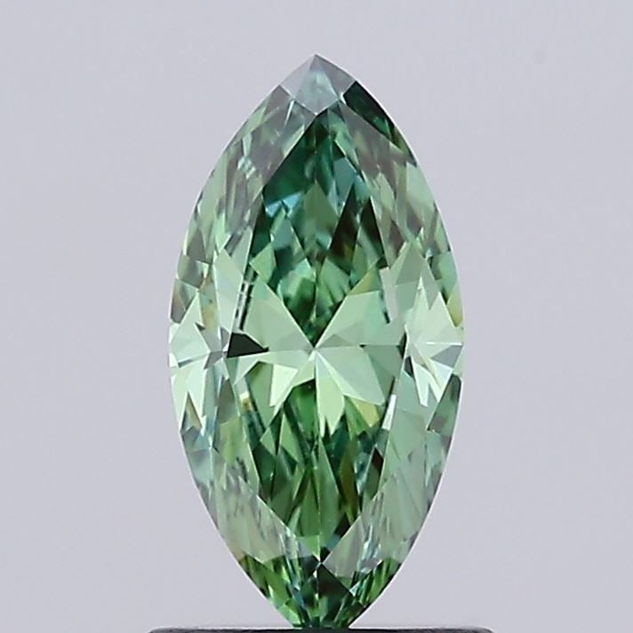 Loose Diamond - MARQUISE 0.9ct Fancy Vivid Green VS1: Loose Diamond - MARQUISE 0.9ct Fancy Vivid Green VS1 Source: This is a real non-mined Diamond that has been grown in a lab Shape: MARQUISE Carats: 0.9 Color: Fancy Vivid Green Certification: IGI