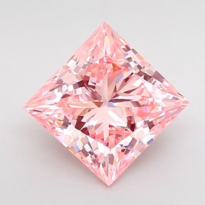 Loose Diamond - PRINCESS 2.11ct Fancy Intense Pink VS1: Loose Diamond - PRINCESS 2.11ct Fancy Intense Pink VS1 Source: This is a real non-mined Diamond that has been grown in a lab Shape: PRINCESS Carats: 2.11 Color: Fancy Intense Pink Certification: IGI V