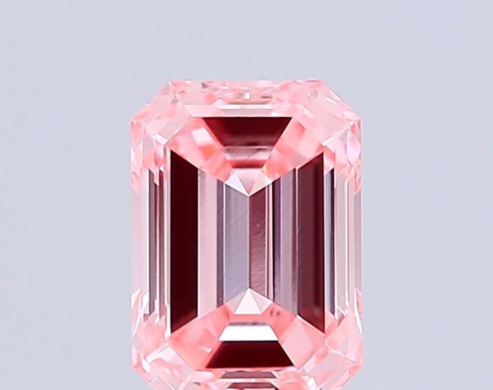 Loose Diamond - EMERALD 1.03ct Fancy Intense Pink VVS1: Loose Diamond - EMERALD 1.03ct Fancy Intense Pink VVS1 Source: This is a real non-mined Diamond that has been grown in a lab Shape: EMERALD Carats: 1.03 Color: Fancy Intense Pink Certification: IGI Vi