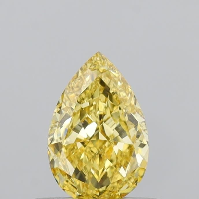 Loose Diamond - PEAR 0.51ct Fancy Vivid Yellow VVS2: Loose Diamond - PEAR 0.51ct Fancy Vivid Yellow VVS2 Source: This is a real non-mined Diamond that has been grown in a lab Shape: PEAR Carats: 0.51 Color: Fancy Vivid Yellow Certification: IGI Video: