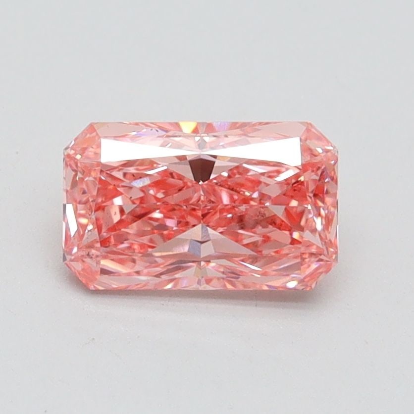 Loose Diamond - RADIANT 1.01ct Fancy Vivid Pink VS2: Loose Diamond - RADIANT 1.01ct Fancy Vivid Pink VS2 Source: This is a real non-mined Diamond that has been grown in a lab Shape: RADIANT Carats: 1.01 Color: Fancy Vivid Pink Certification: IGI Video: