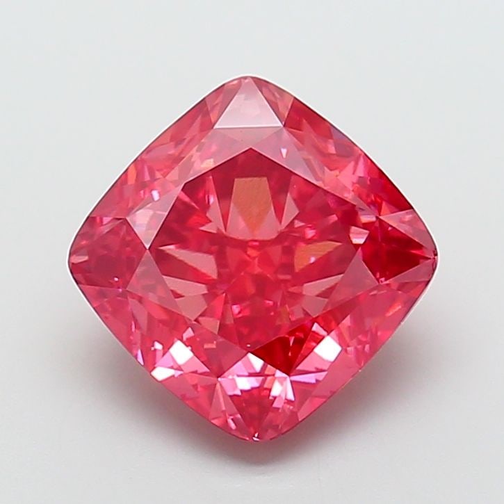 Loose Diamond - CUSHION MODIFIED 7.04ct Fancy Vivid Pink VS1: Loose Diamond - CUSHION MODIFIED 7.04ct Fancy Vivid Pink VS1 Source: This is a real non-mined Diamond that has been grown in a lab Shape: CUSHION MODIFIED Carats: 7.04 Color: Fancy Vivid Pink Certific