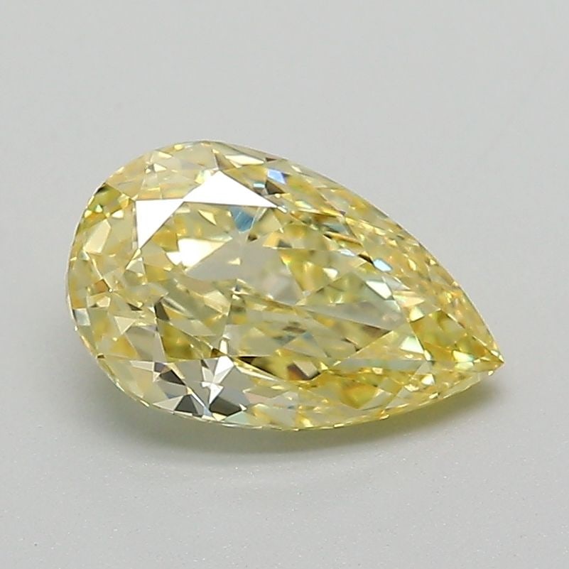 Loose Diamond - PEAR 1.19ct Fancy Vivid Yellow VVS2: Loose Diamond - PEAR 1.19ct Fancy Vivid Yellow VVS2 Source: This is a real non-mined Diamond that has been grown in a lab Shape: PEAR Carats: 1.19 Color: Fancy Vivid Yellow Certification: IGI Video: