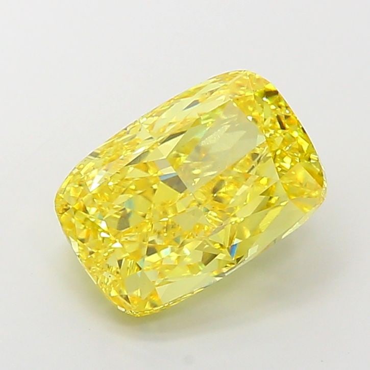 Loose Diamond - CUSHION MODIFIED 7.02ct Fancy Vivid Yellow VS1: Loose Diamond - CUSHION MODIFIED 7.02ct Fancy Vivid Yellow VS1 Source: This is a real non-mined Diamond that has been grown in a lab Shape: CUSHION MODIFIED Carats: 7.02 Color: Fancy Vivid Yellow Cert