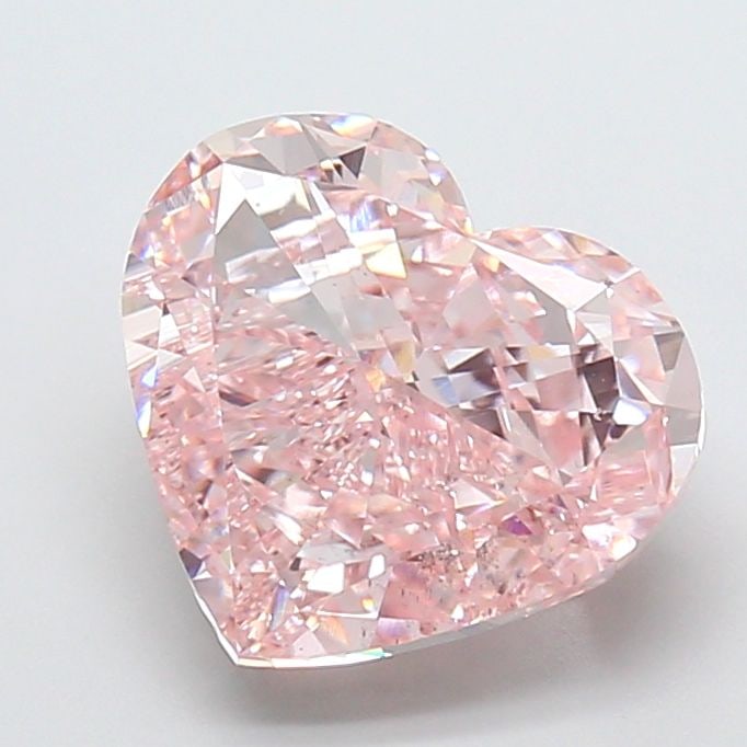 Loose Diamond - HEART 5.01ct Fancy Light Pink VS2: Loose Diamond - HEART 5.01ct Fancy Light Pink VS2 Source: This is a real non-mined Diamond that has been grown in a lab Shape: HEART Carats: 5.01 Color: Fancy Light Pink Certification: IGI Video: