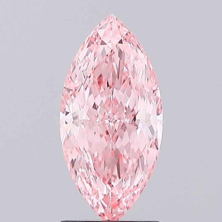 Loose Diamond - MARQUISE 1.7ct Fancy Vivid Pink VVS2: Loose Diamond - MARQUISE 1.7ct Fancy Vivid Pink VVS2 Source: This is a real non-mined Diamond that has been grown in a lab Shape: MARQUISE Carats: 1.7 Color: Fancy Vivid Pink Certification: IGI Video: