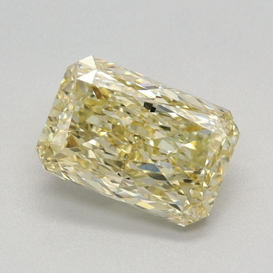 Loose Diamond - RADIANT 1.41ct Fancy Intense Yellow VVS2: Loose Diamond - RADIANT 1.41ct Fancy Intense Yellow VVS2 Source: This is a real non-mined Diamond that has been grown in a lab Shape: RADIANT Carats: 1.41 Color: Fancy Intense Yellow Certification: IG