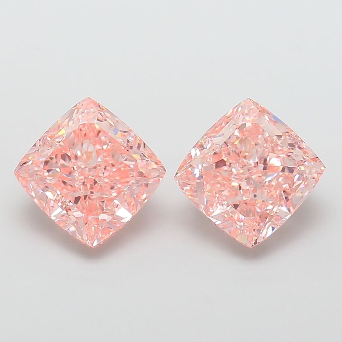 Loose Diamond - CUSHION MODIFIED 5.44ct Fancy Intense Pink VVS2: Loose Diamond - CUSHION MODIFIED 5.44ct Fancy Intense Pink VVS2 Source: This is a real non-mined Diamond that has been grown in a lab Shape: CUSHION MODIFIED Carats: 5.44 Color: Fancy Intense Pink Cer