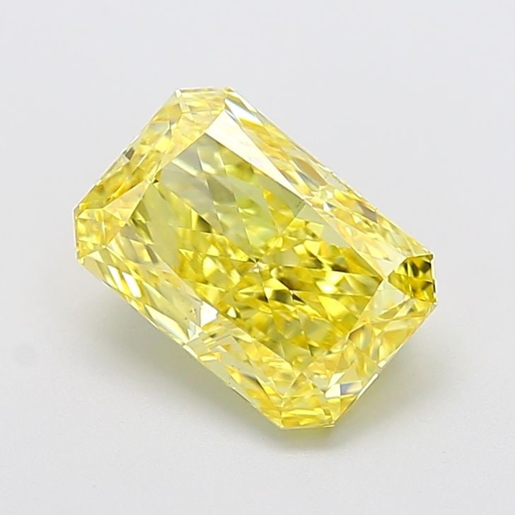 Loose Diamond - RADIANT 3.08ct Fancy Intense Yellow VS1: Loose Diamond - RADIANT 3.08ct Fancy Intense Yellow VS1 Source: This is a real non-mined Diamond that has been grown in a lab Shape: RADIANT Carats: 3.08 Color: Fancy Intense Yellow Certification: IGI