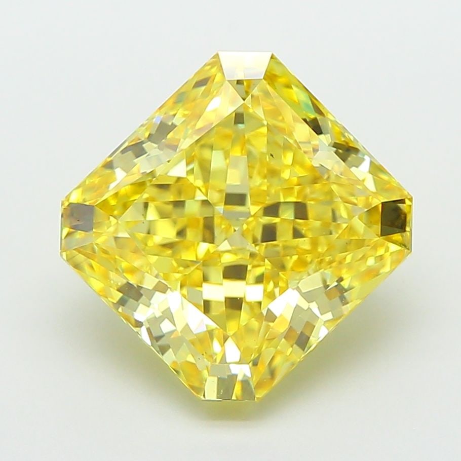 Loose Diamond - SQUARE RADIANT 5.04ct Fancy Intense Yellow VS1: Loose Diamond - SQUARE RADIANT 5.04ct Fancy Intense Yellow VS1 Source: This is a real non-mined Diamond that has been grown in a lab Shape: SQUARE RADIANT Carats: 5.04 Color: Fancy Intense Yellow Cert