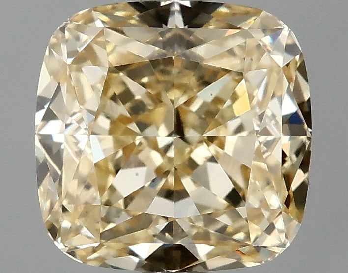 Loose Diamond - CUSHION MODIFIED 1.54ct Fancy Intense Yellow VS1: Loose Diamond - CUSHION MODIFIED 1.54ct Fancy Intense Yellow VS1 Source: This is a real non-mined Diamond that has been grown in a lab Shape: CUSHION MODIFIED Carats: 1.54 Color: Fancy Intense Yellow 