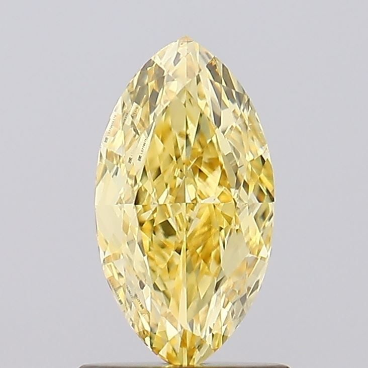 Loose Diamond - MARQUISE 1.01ct Fancy Intense Yellow VVS2: Loose Diamond - MARQUISE 1.01ct Fancy Intense Yellow VVS2 Source: This is a real non-mined Diamond that has been grown in a lab Shape: MARQUISE Carats: 1.01 Color: Fancy Intense Yellow Certification: 