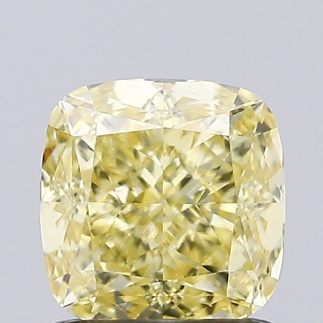 Loose Diamond - CUSHION MODIFIED 1.09ct Fancy Intense Yellow VS2: Loose Diamond - CUSHION MODIFIED 1.09ct Fancy Intense Yellow VS2 Source: This is a real non-mined Diamond that has been grown in a lab Shape: CUSHION MODIFIED Carats: 1.09 Color: Fancy Intense Yellow 
