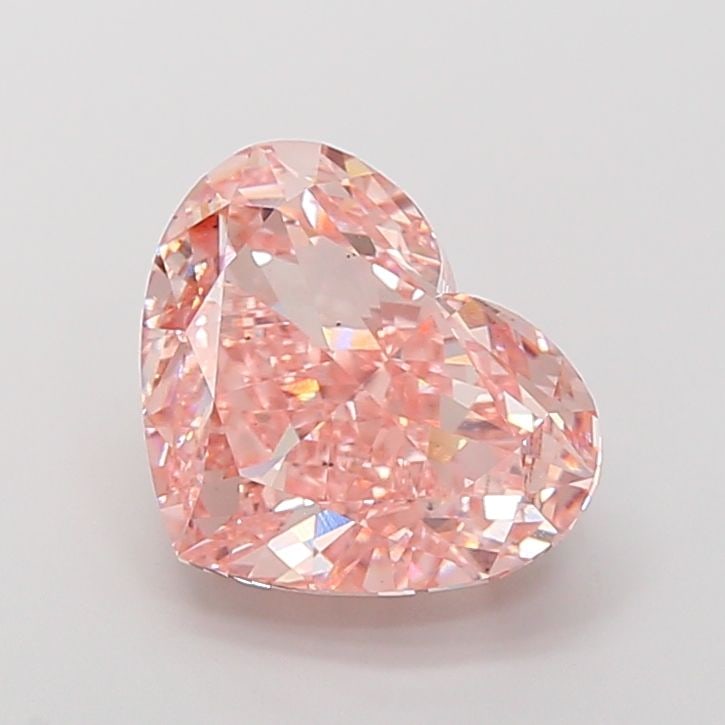 Loose Diamond - HEART 8.55ct Fancy Vivid Pink VS2: Loose Diamond - HEART 8.55ct Fancy Vivid Pink VS2 Source: This is a real non-mined Diamond that has been grown in a lab Shape: HEART Carats: 8.55 Color: Fancy Vivid Pink Certification: IGI Video:
