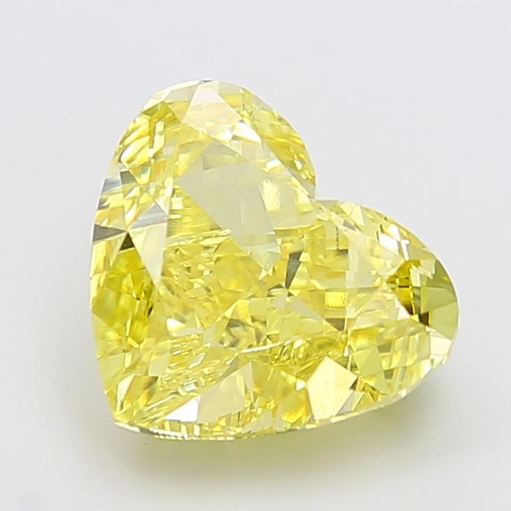 Loose Diamond - HEART 6.05ct Fancy Intense Yellow VS1: Loose Diamond - HEART 6.05ct Fancy Intense Yellow VS1 Source: This is a real non-mined Diamond that has been grown in a lab Shape: HEART Carats: 6.05 Color: Fancy Intense Yellow Certification: IGI Vid